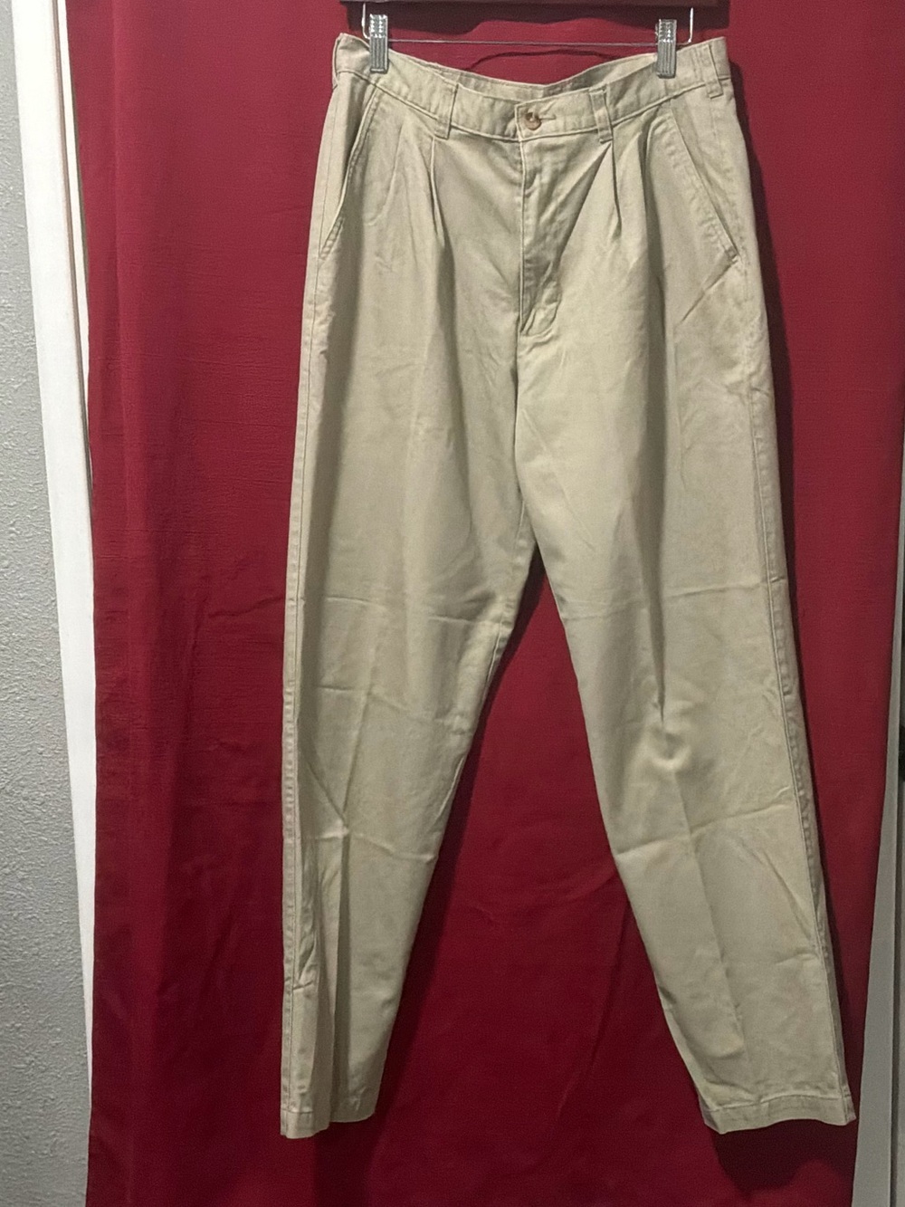 George Men’s Pleated Khaki Chinos - Light Tan